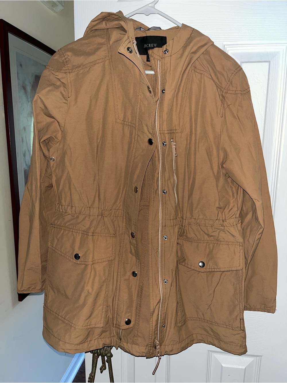 J. Crew Women’s Hooded Field Jacket in Tan
